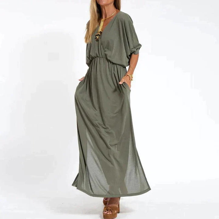 W&W Mode | Elegantes Boho-Maxikleid mit Taillenband