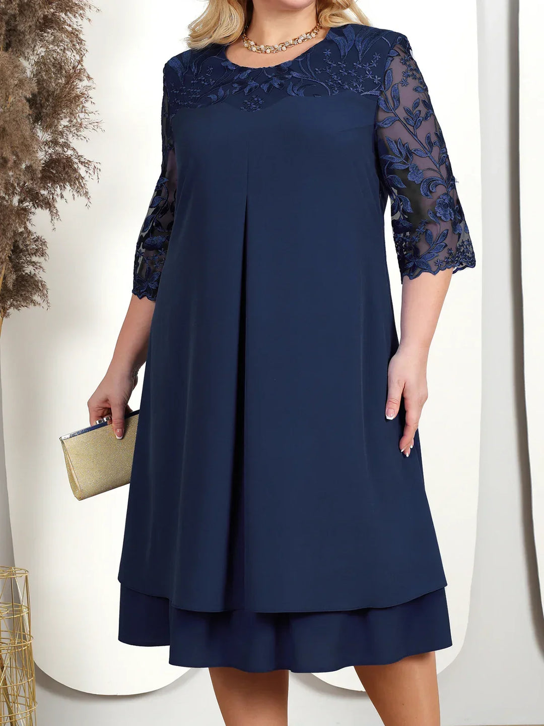 W&W Mode | Elegantes Besticktes Abendkleid für Frauen