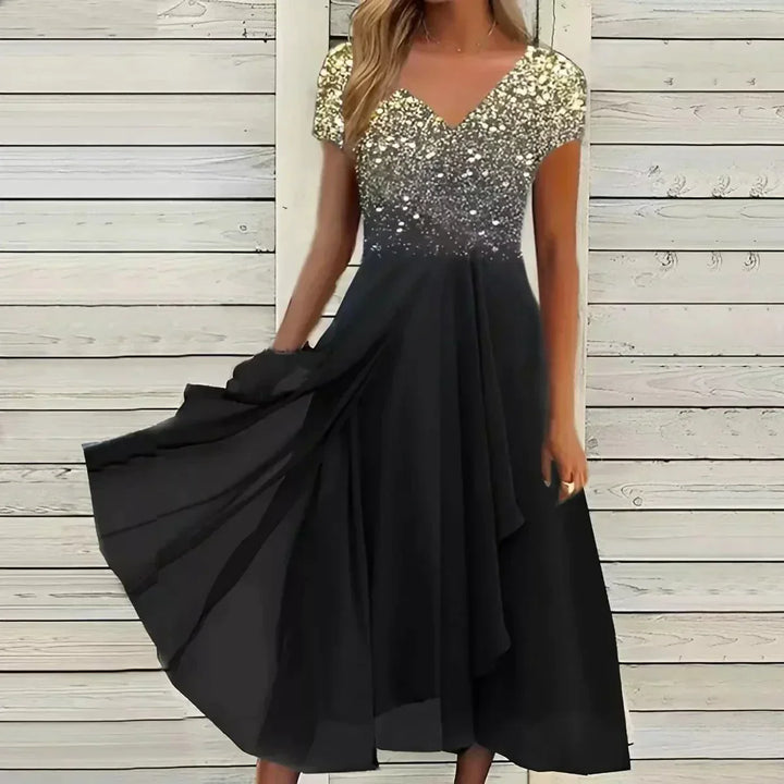 W&W Mode | Damen Chiffonkleid