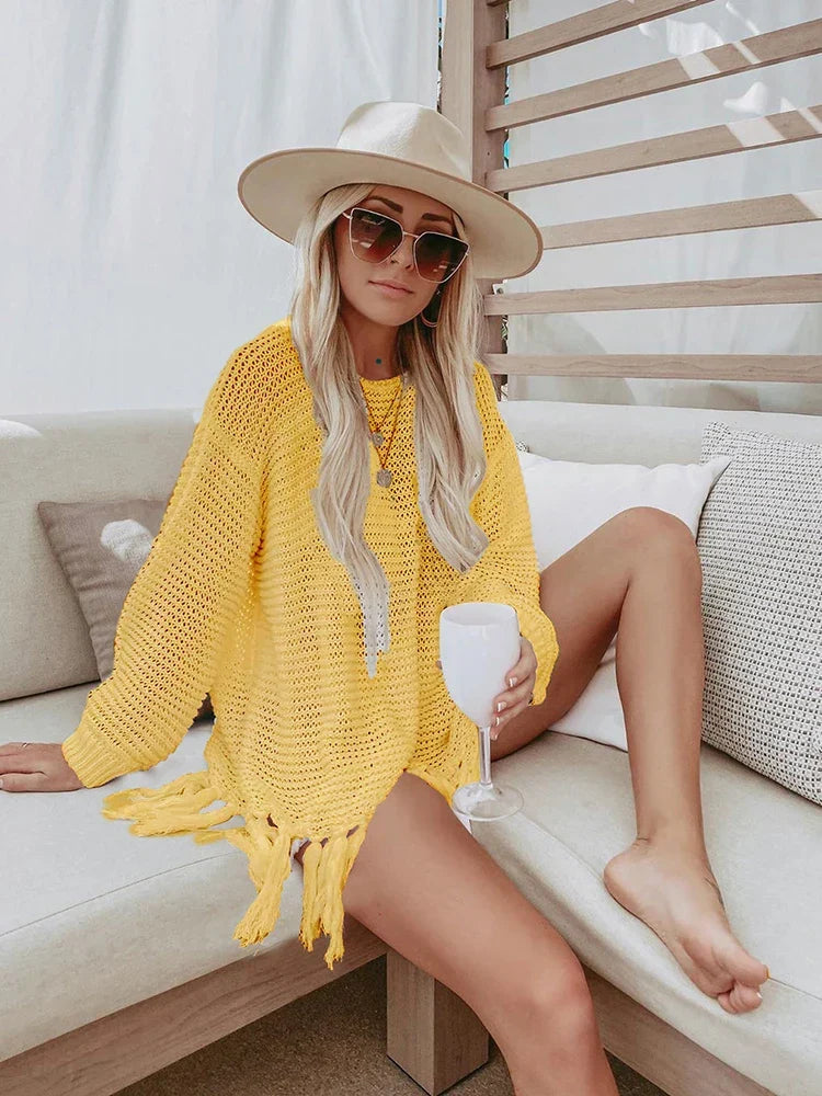 W&W Mode Boho Strick Sommerkleider