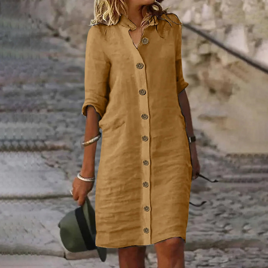 W&W Mode | Bewegliches Midi Hemdkleid