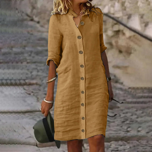 W&W Mode | Bewegliches Midi Hemdkleid