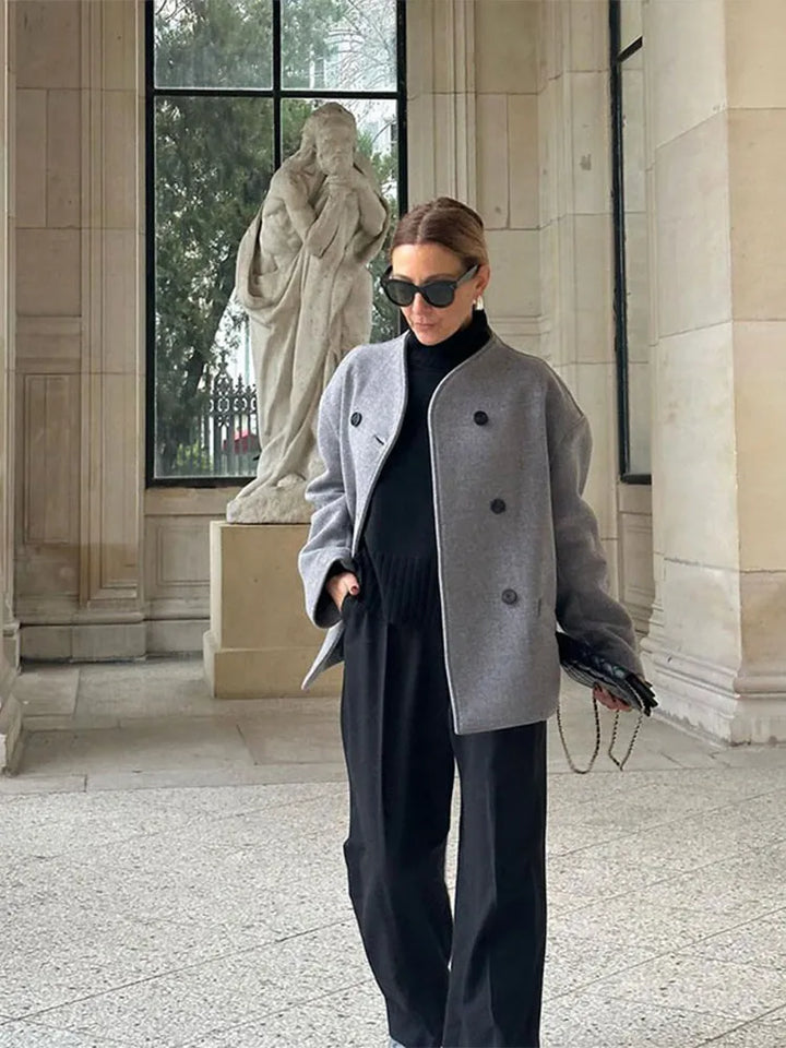 W&W Mode | Lässige Wolljacke Für Damen