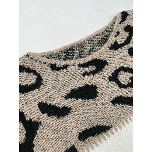 W&W Mode - Strickpullover Mit Leopardenmuster