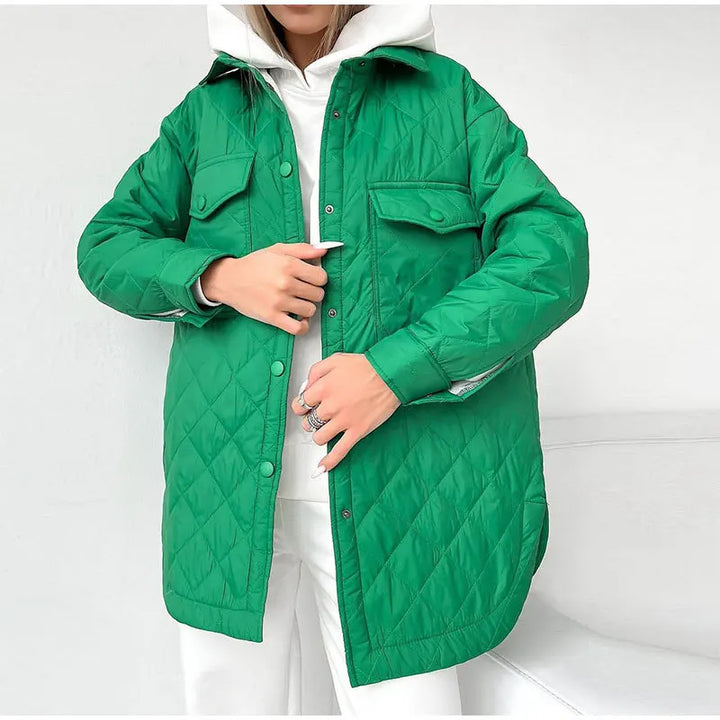 gesteppte Jacke mit Druckknöpfen