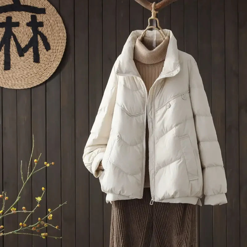 W&W Mode - Damen Steppjacke mit Stehkragen