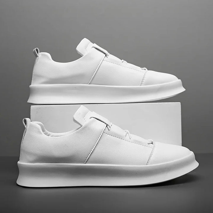 W&W Mode | Moderne Leder-Sneaker mit niedrigem Schaft