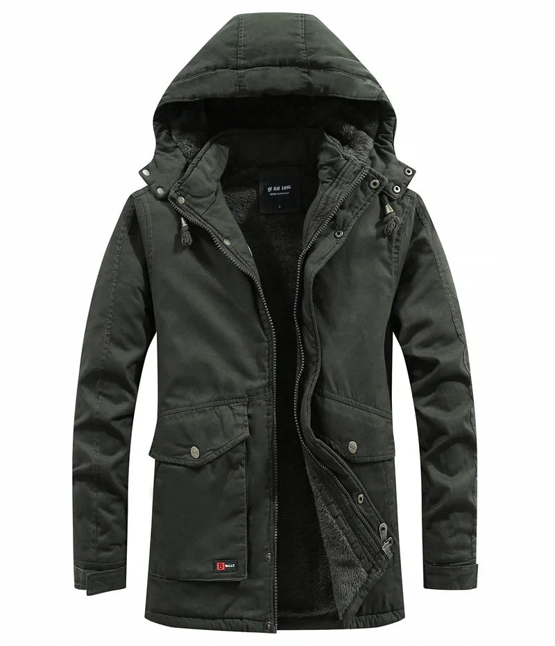 W&W Mode - Winterjacke mit Kapuze für Herren