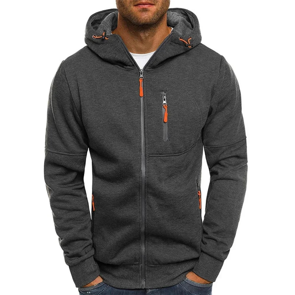W&W Mode | Herren Kapuzenpullover mit Reißverschluss