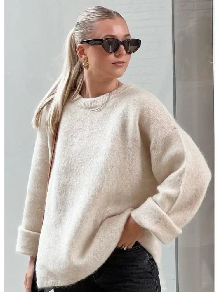 Damen-Herbstpullover aus weichem Material