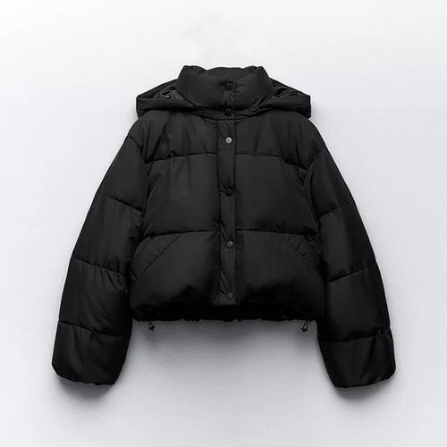 W&W Mode - Kapuzen-Pufferjacke - Kurzer Stil