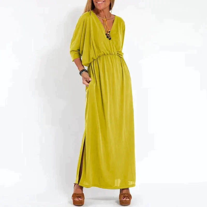 W&W Mode | Elegantes Boho-Maxikleid mit Taillenband
