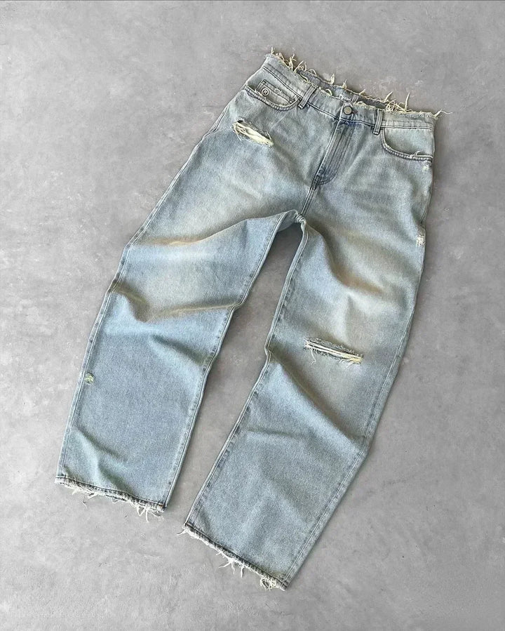 W&W Mode | Amerikanische Gewaschene Retro Jeans Für Männer