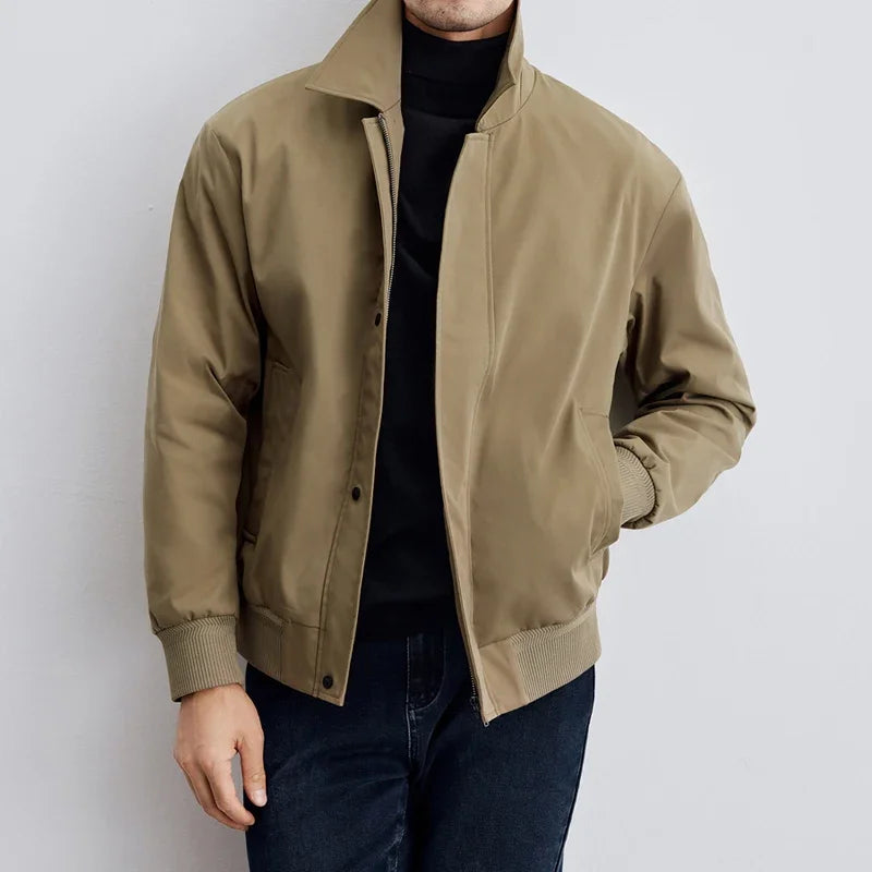 W&W Mode | Herren-Blousonjacke Mit Reißverschluss Und Klassischem Kragen