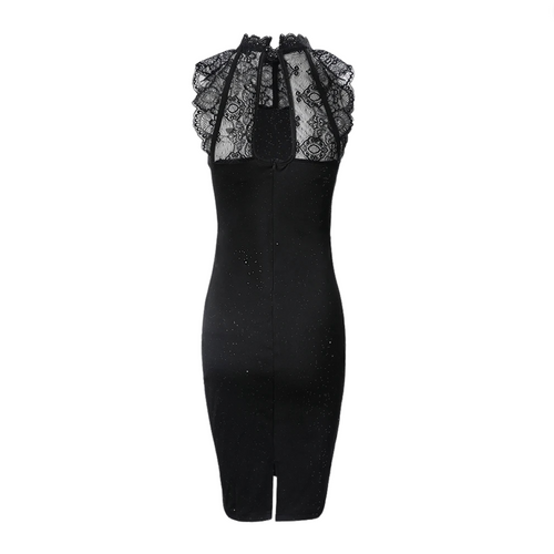 W&W Mode Kleid | Schickes Partykleid mit Spitze für die Feiertage