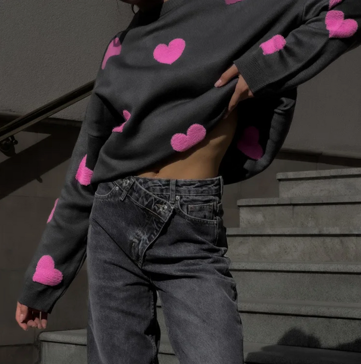 W&W Mode Pullover für Frauen - Love