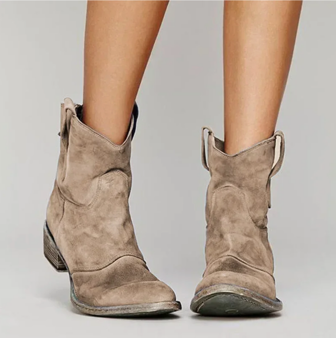 W&W Mode | Klassische Westernstiefel Aus Wildleder