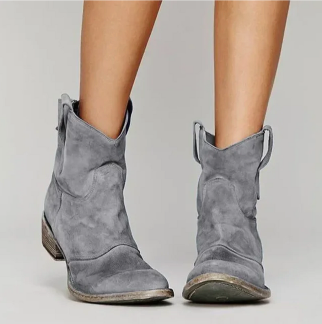 W&W Mode | Klassische Westernstiefel Aus Wildleder
