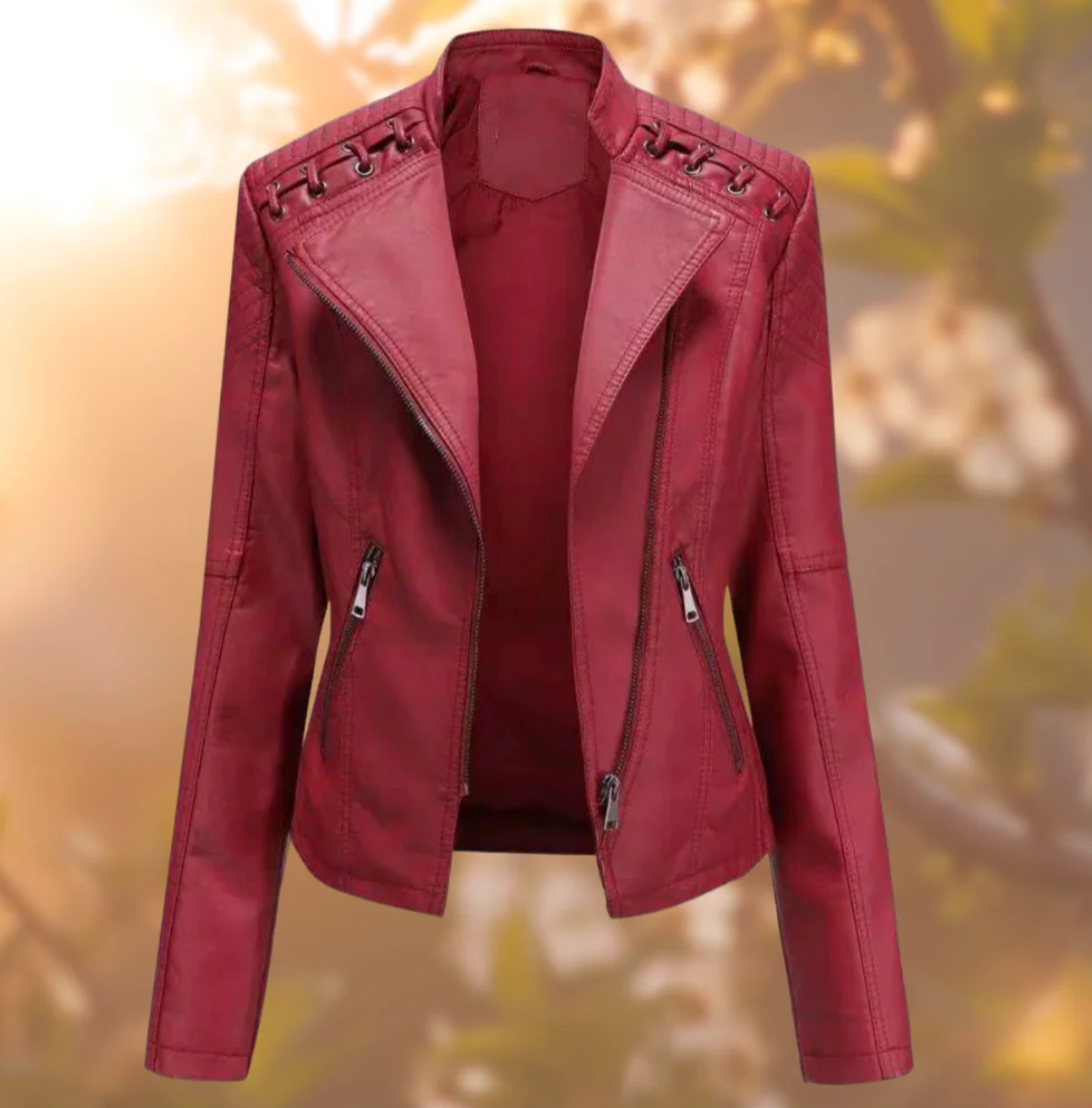 W&W Mode | Klassische Lederjacke für Damen
