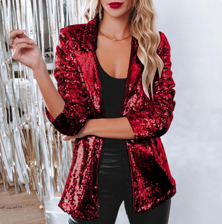 W&W Mode | Glamouröser Pailletten-Blazer