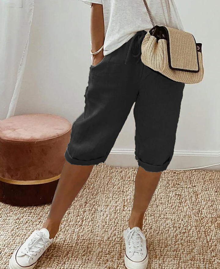 W&W Mode - Kurze Trendy modische Kniehose für Damen