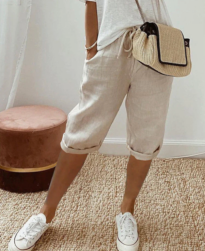 W&W Mode - Kurze Trendy modische Kniehose für Damen