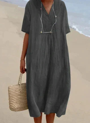 W&W Mode | Leinen Kleid