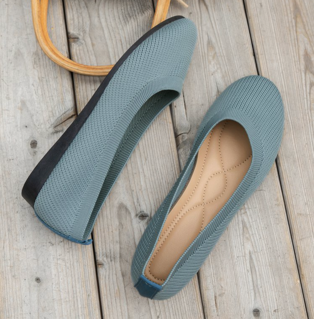 W&W Mode Ballerinas | Modische orthopädische Schuhe mit niedrigem Absatz für Frauen