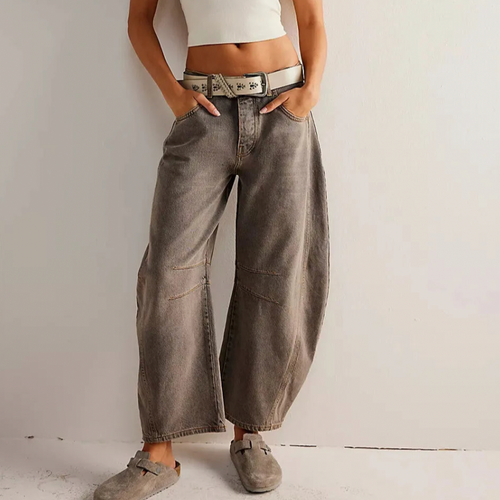 W&W Mode | Hohe Taille Vintage-Jeans für Damen