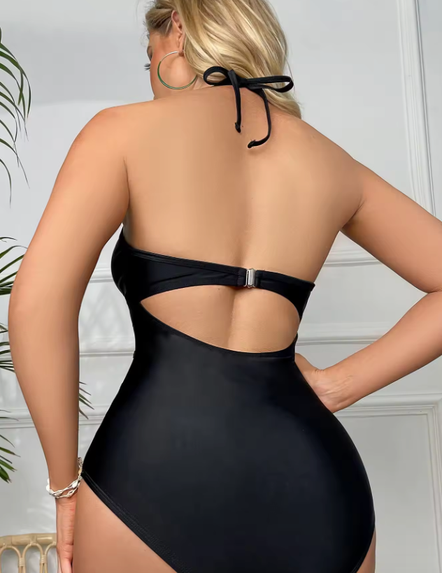 W&W Mode | Badeanzug mit Mesh-Details und offenem Rücken