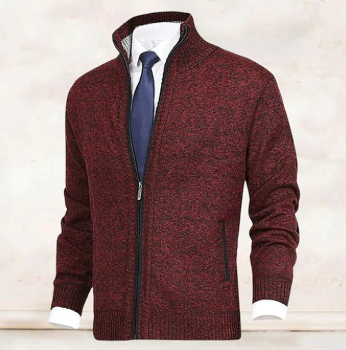 W&W Mode | Eleganter Und Bequemer Strickjacke Mit Kragen Für Herren