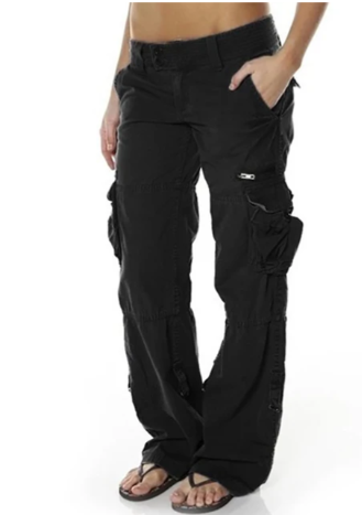 W&W Mode - Bequeme Damen Cargo-Hose, Lockere Passform