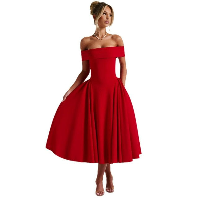 W&W Mode | Midi-Kleid Elegant Blau