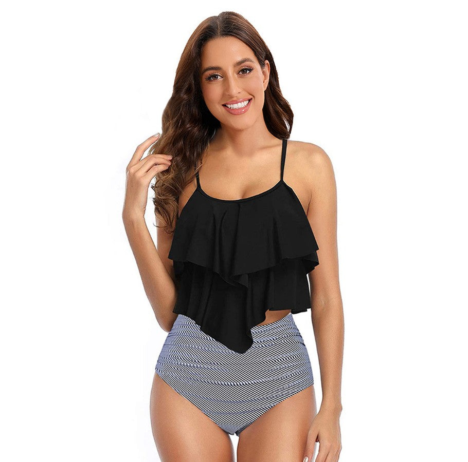 W&W Mode Tankini-Set mit bauchwegformendem Blattmuster