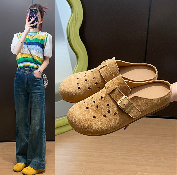 W&W Mode | Retro Kork Clogs Mit Slingback