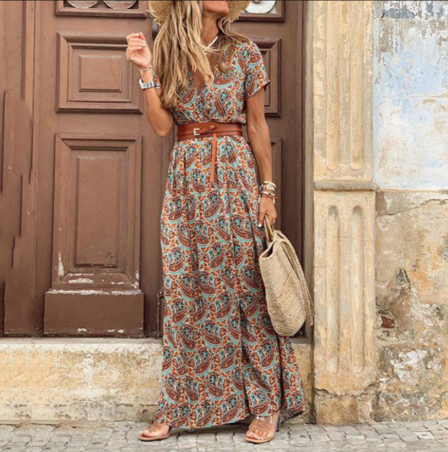 W&W Mode | Boho Maxikleid Mit Neckholder