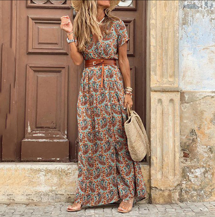 W&W Mode | Boho Maxikleid Mit Neckholder