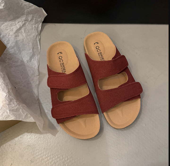 Damen orthopädische Sandalen mit Klettverschluss