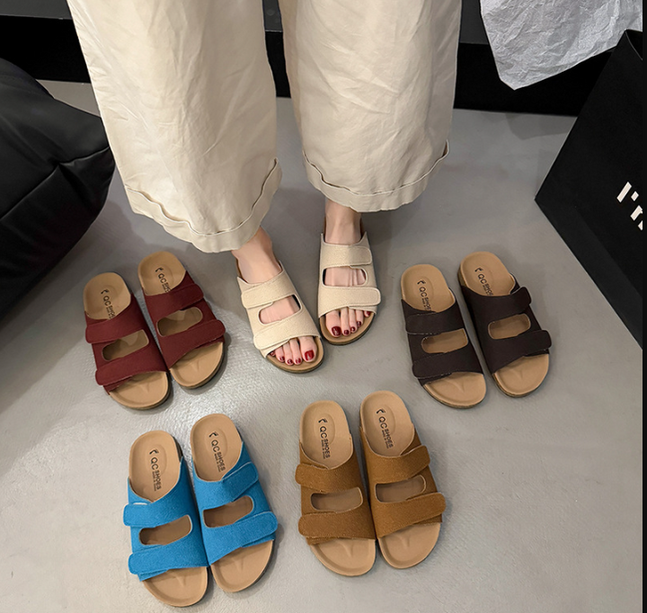 Damen orthopädische Sandalen mit Klettverschluss
