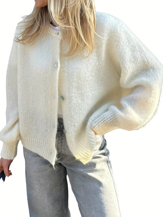W&W Mode | Strick Frauen Strickjacke Mit Knöpfen