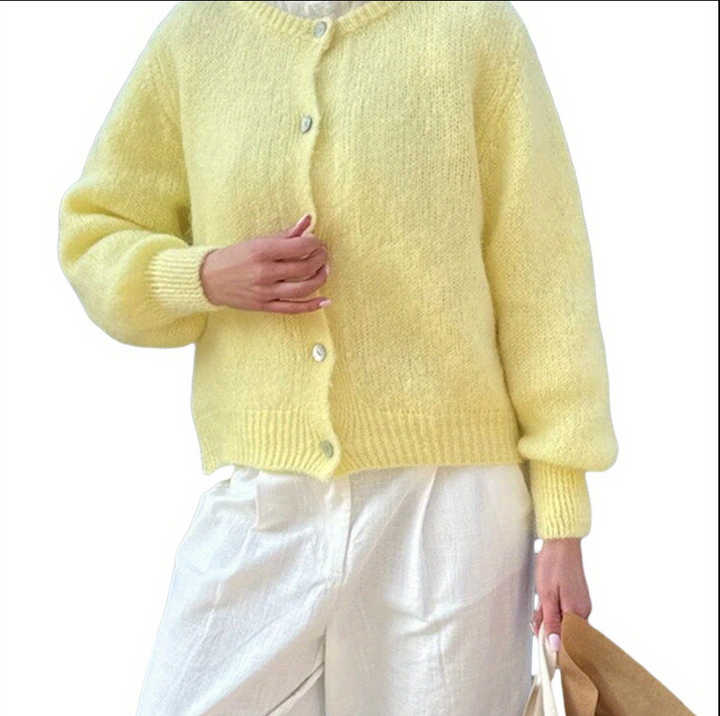 W&W Mode | Strick Frauen Strickjacke Mit Knöpfen