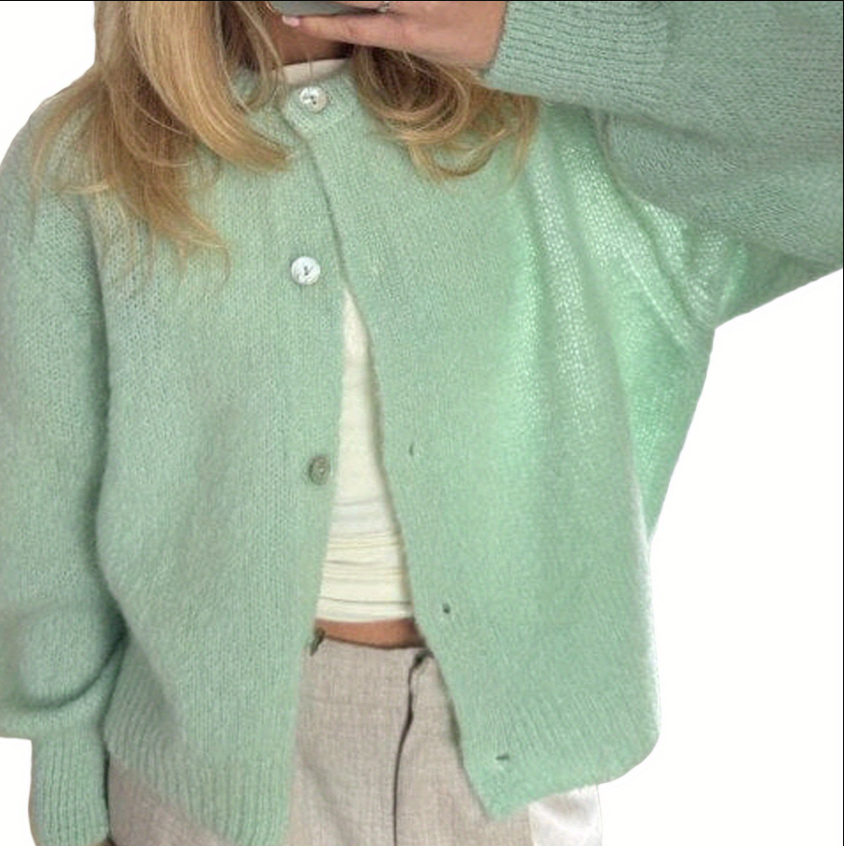 W&W Mode | Strick Frauen Strickjacke Mit Knöpfen