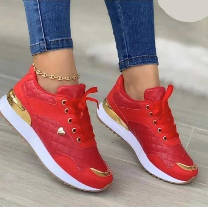 W&W Mode | Bequeme Leder Damen Sneakers