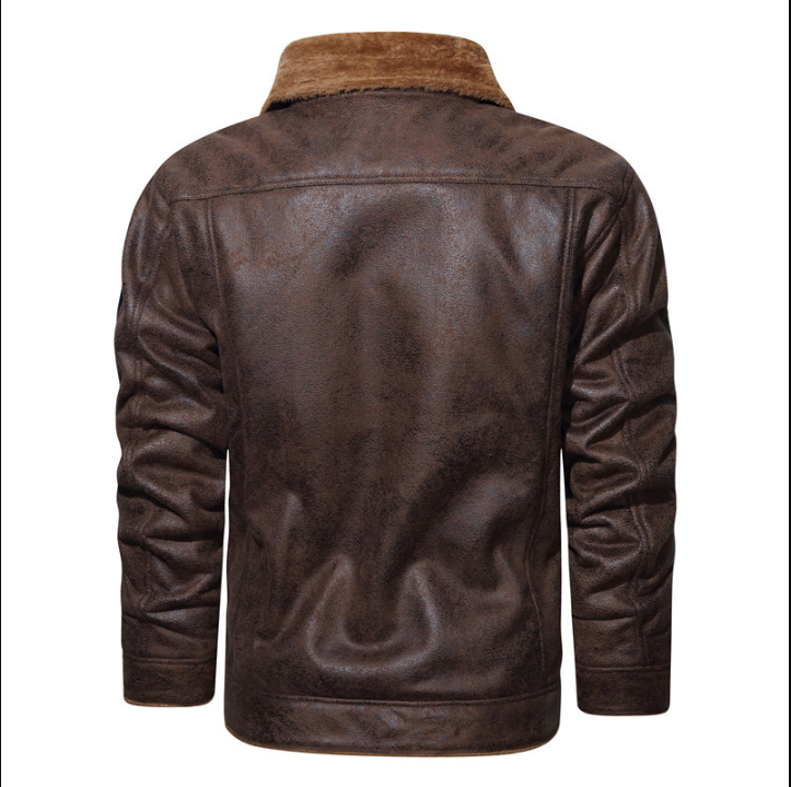 W&W Mode | Leder Pilotenjacke mit Weicher Fütterung Marinus