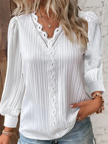 W&W Mode - Elegante Texturbluse