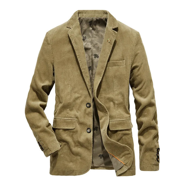 W&W Mode | Cord Blazer Für Herren Klassische Eleganz in Braun