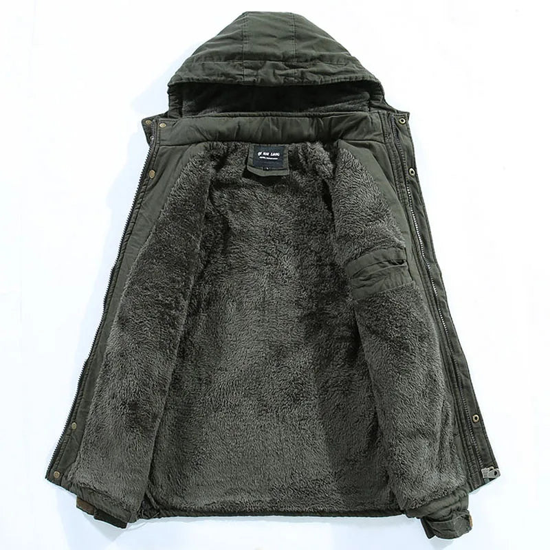 W&W Mode - Winterjacke mit Kapuze für Herren