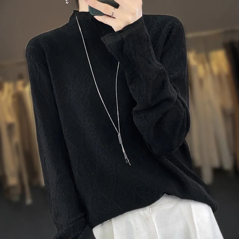 W&W Mode | Kaschmirpullover mit Karomuster