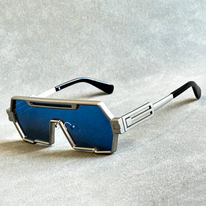 W&W Mode | Cyberpunk Shield Sonnenbrille Gepflegt & Futuristisch