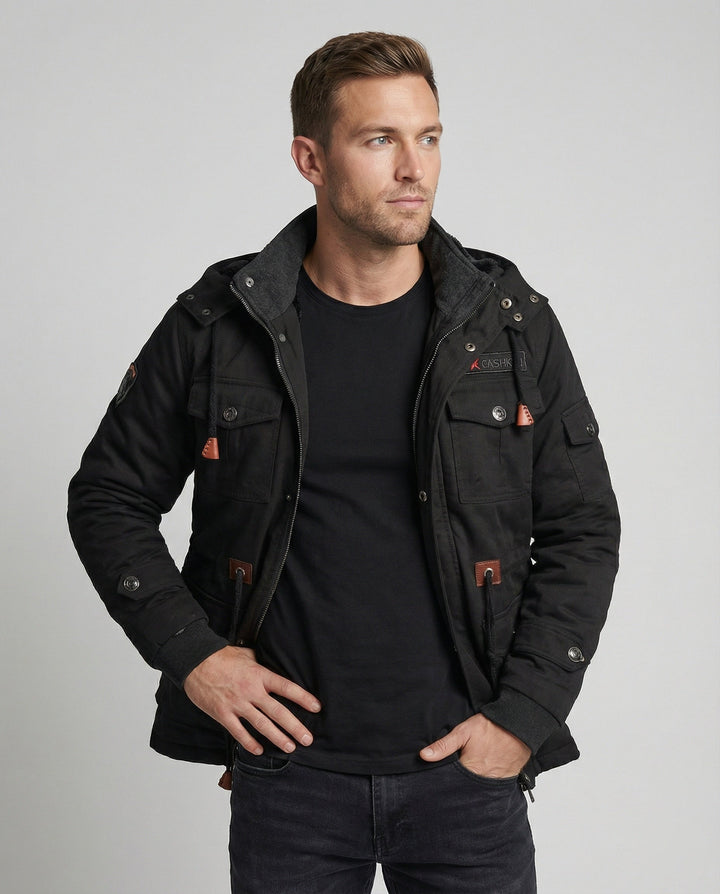 Herren Winterjacke aus Polyester mit Stilvollem Design & Wärmender Fütterung | W&W Mode